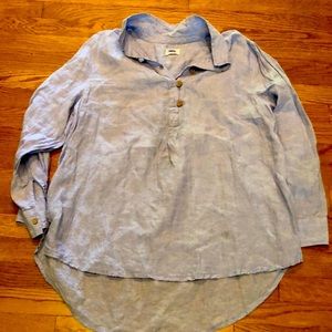 Sigrig Olsen Lavender Linen tunic top sz 1X